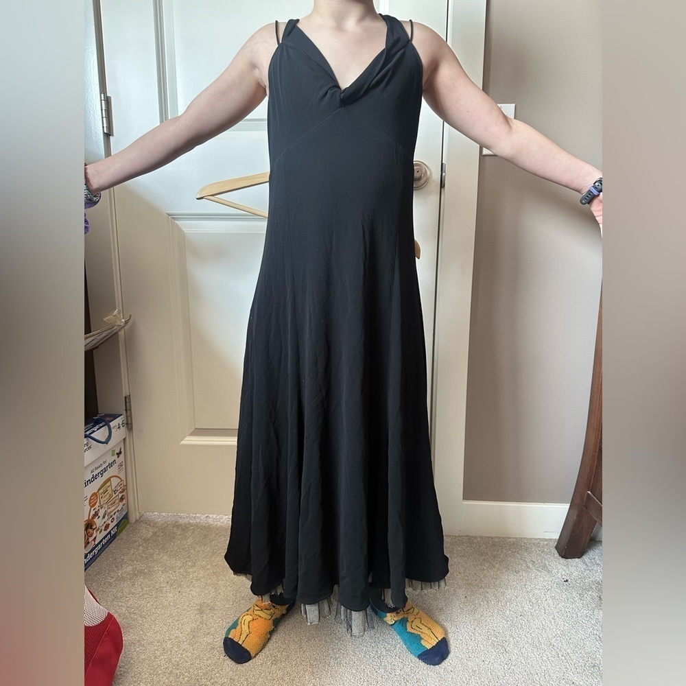Gorgeous Black Lida Baday cocktail Dress size small